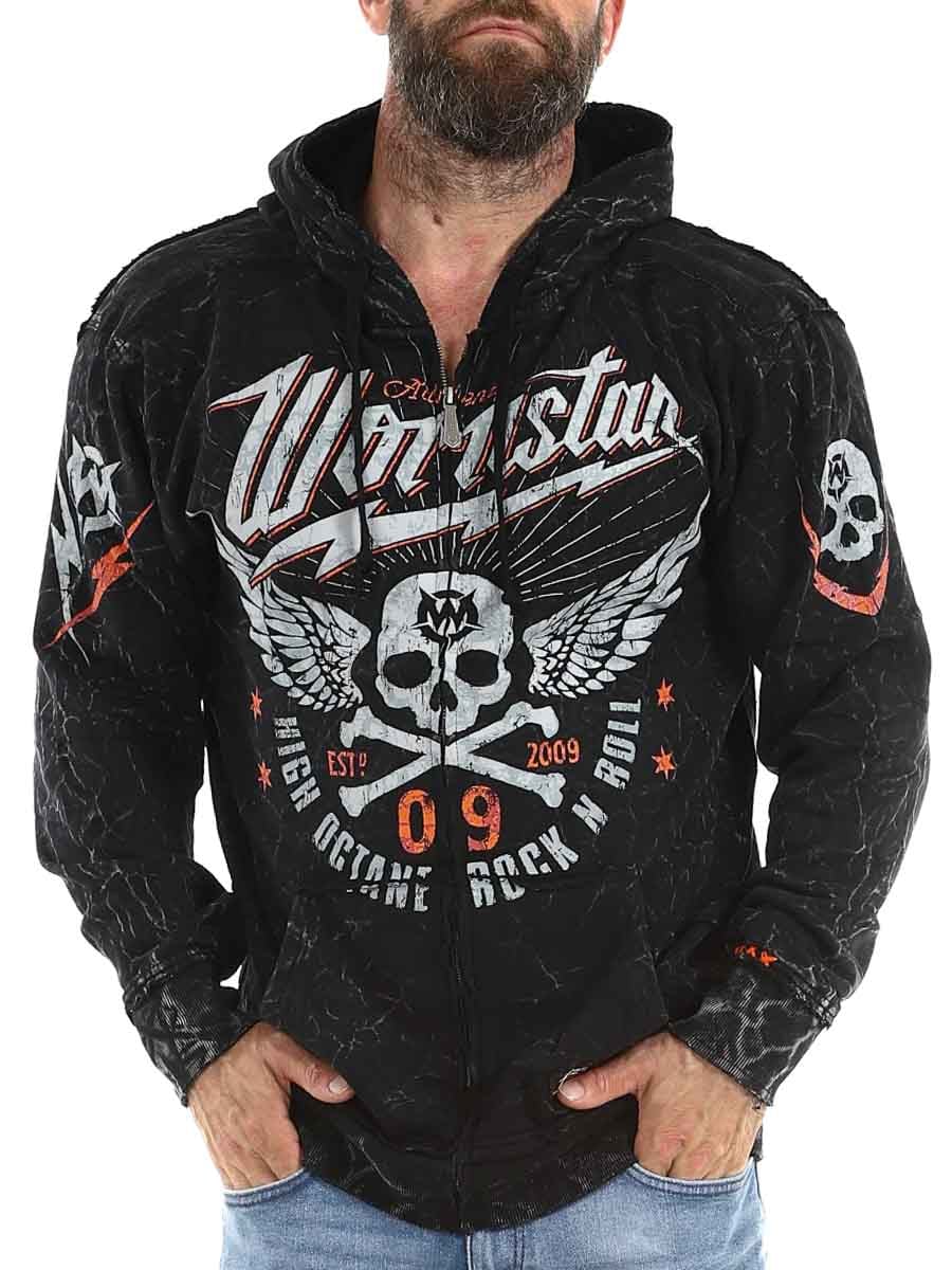 High Octane Wornstar Zip Hoodie Black_4.jpg