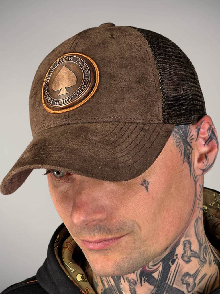 Hyraw Trucker Metal Ace Keps - Brun.jpg