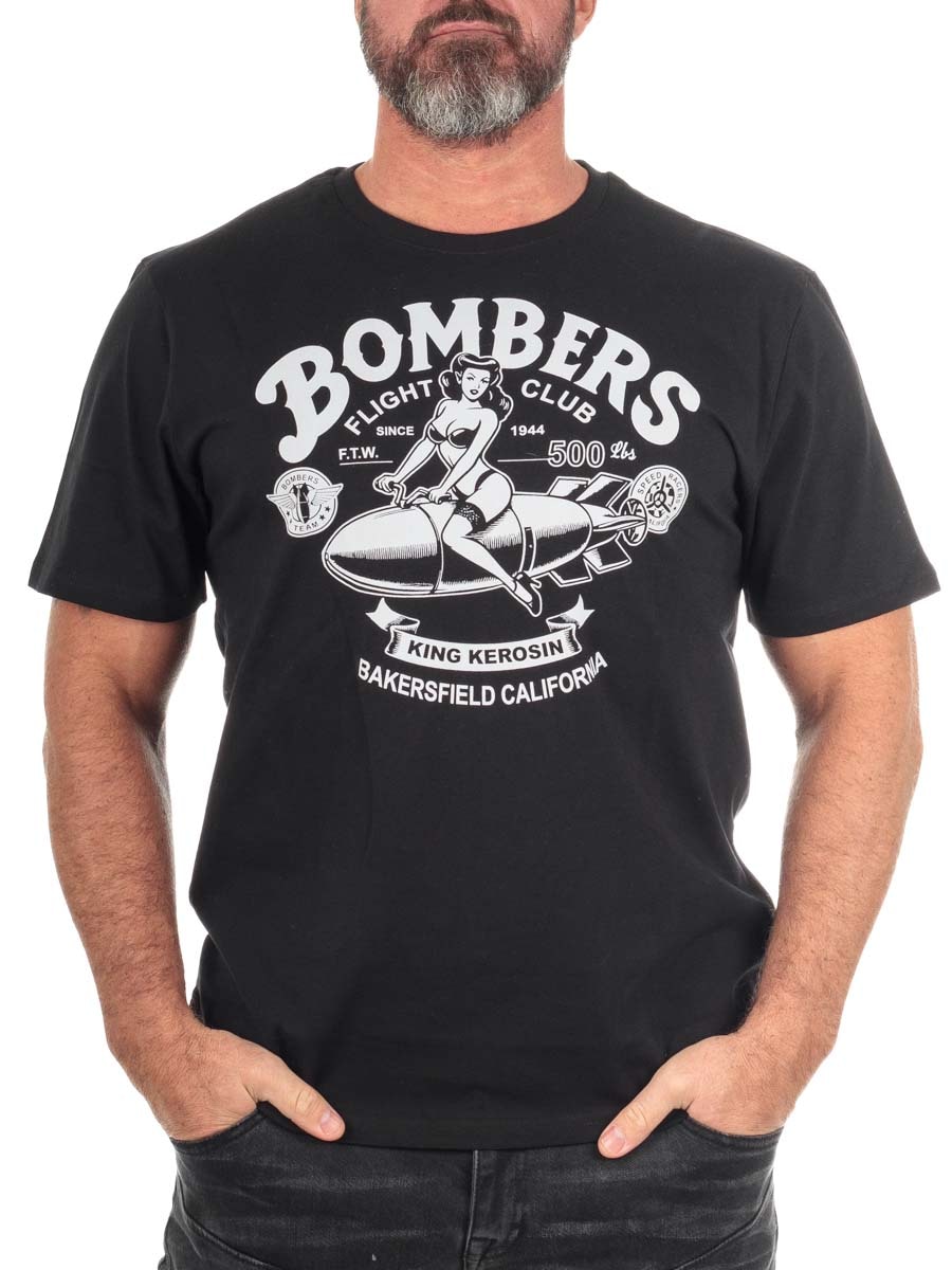 King Kerosin KKU51057 Bombers t shirt black_2.jpg