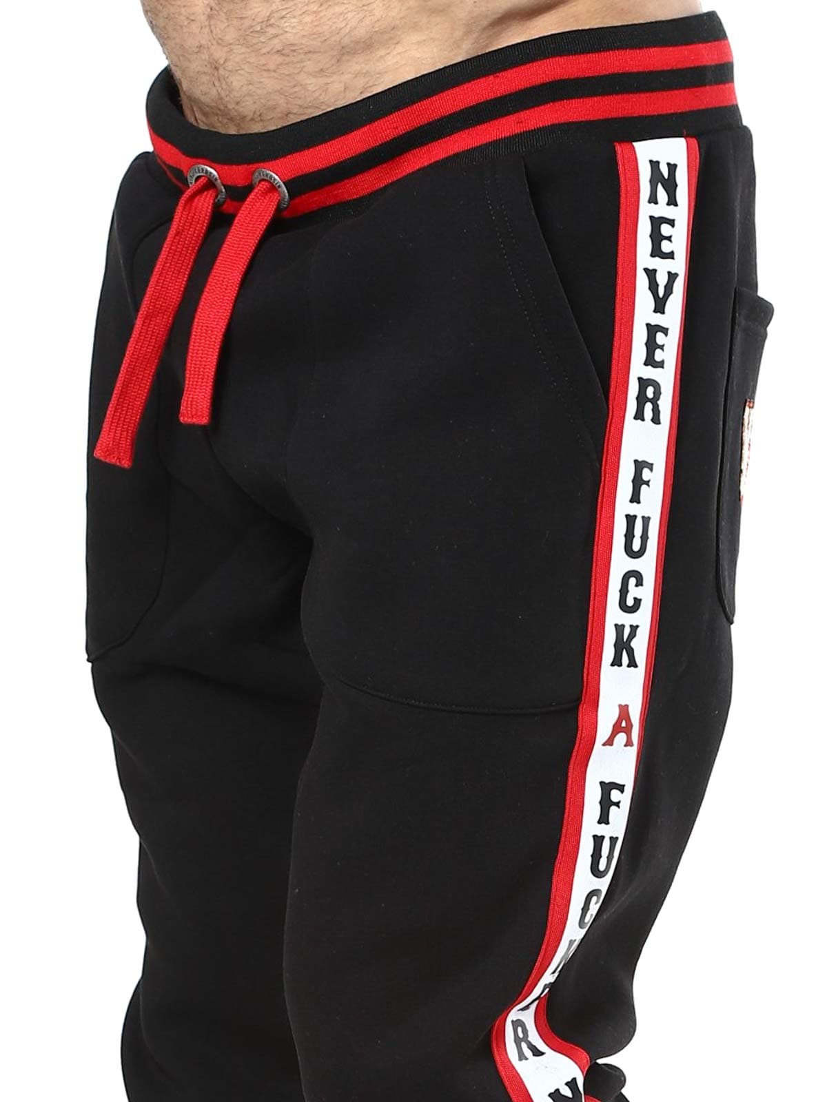 Never fuck a fucker King kerosin black Sweatpants_8.jpg