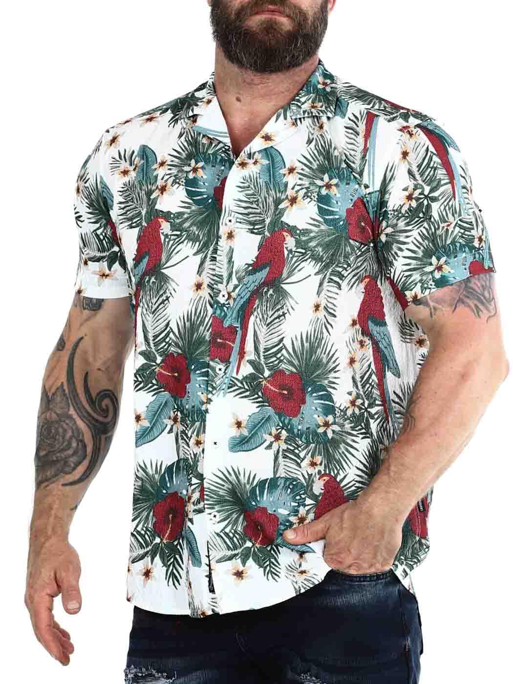 Parrot short sleeve shirt white_3.jpg