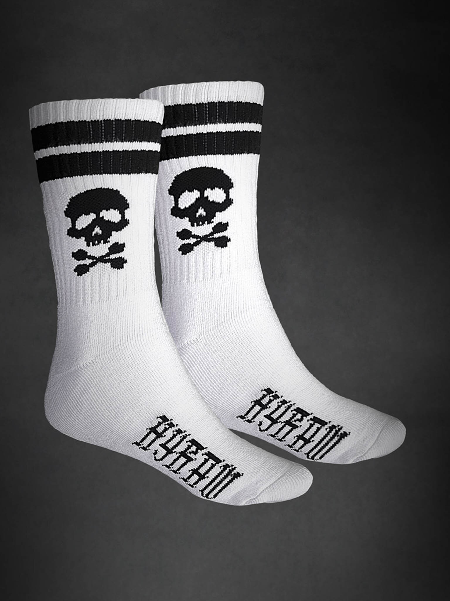 Skarpetki Hyraw Skull Classic - Białe