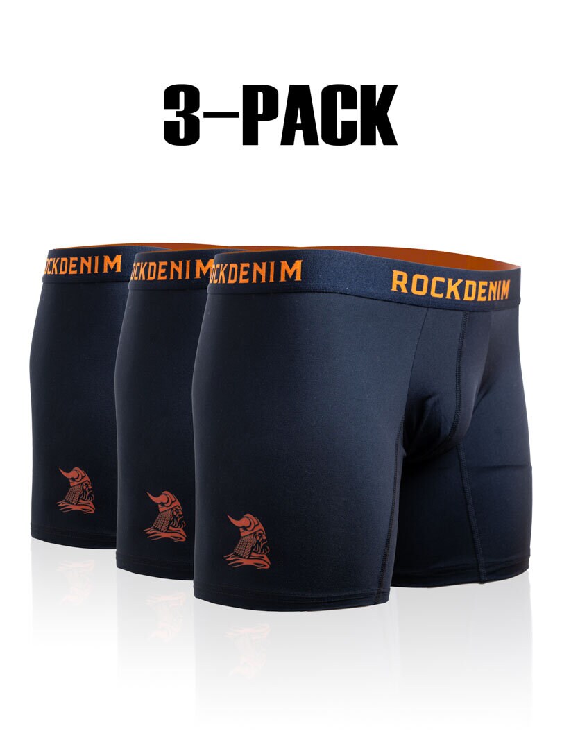 Bokserki RD Viking Performance 3-pack - Niebieskie/Pomarańczowe