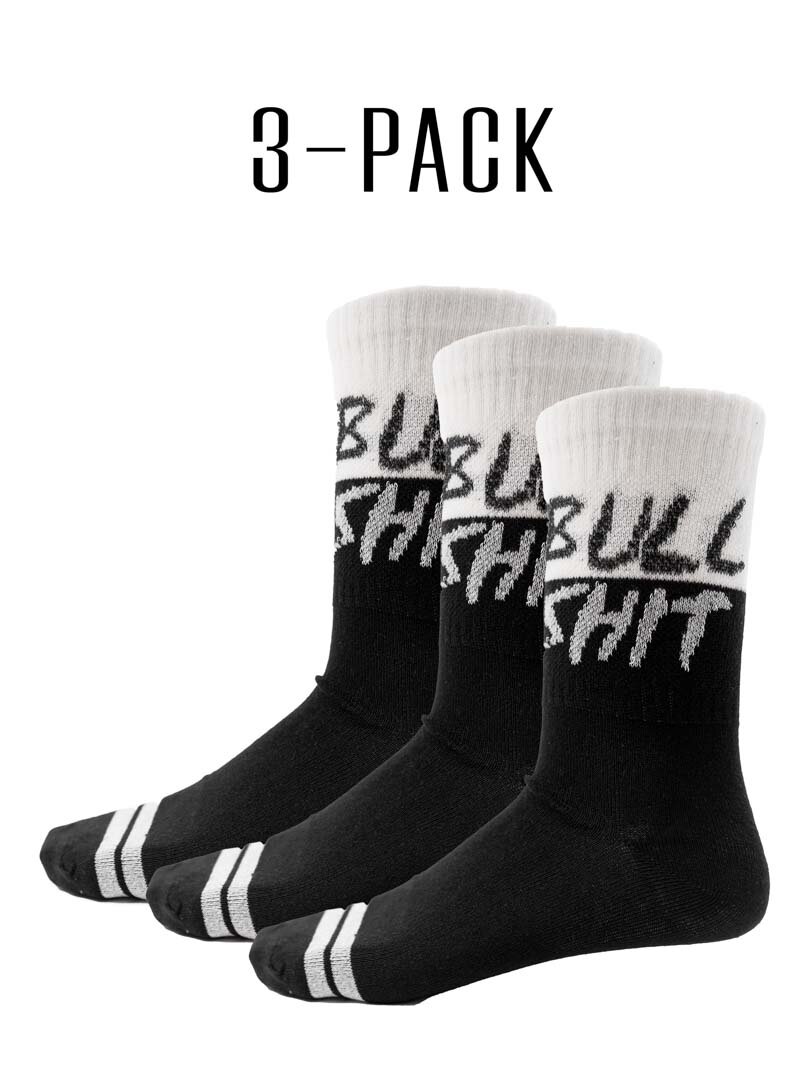 Skarpetki RD 3-Pack Bull S***t - Czarne