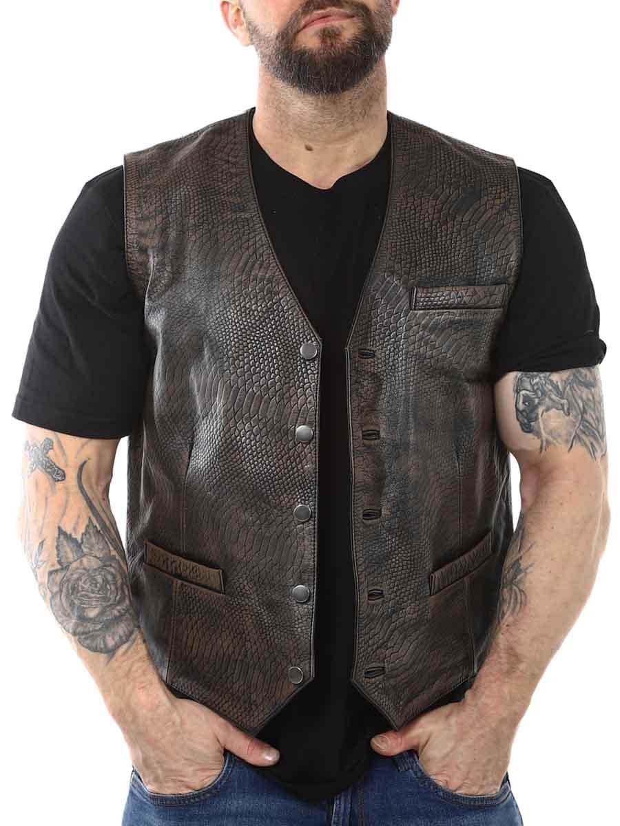 RD Viperleather vest brown_6.JPG