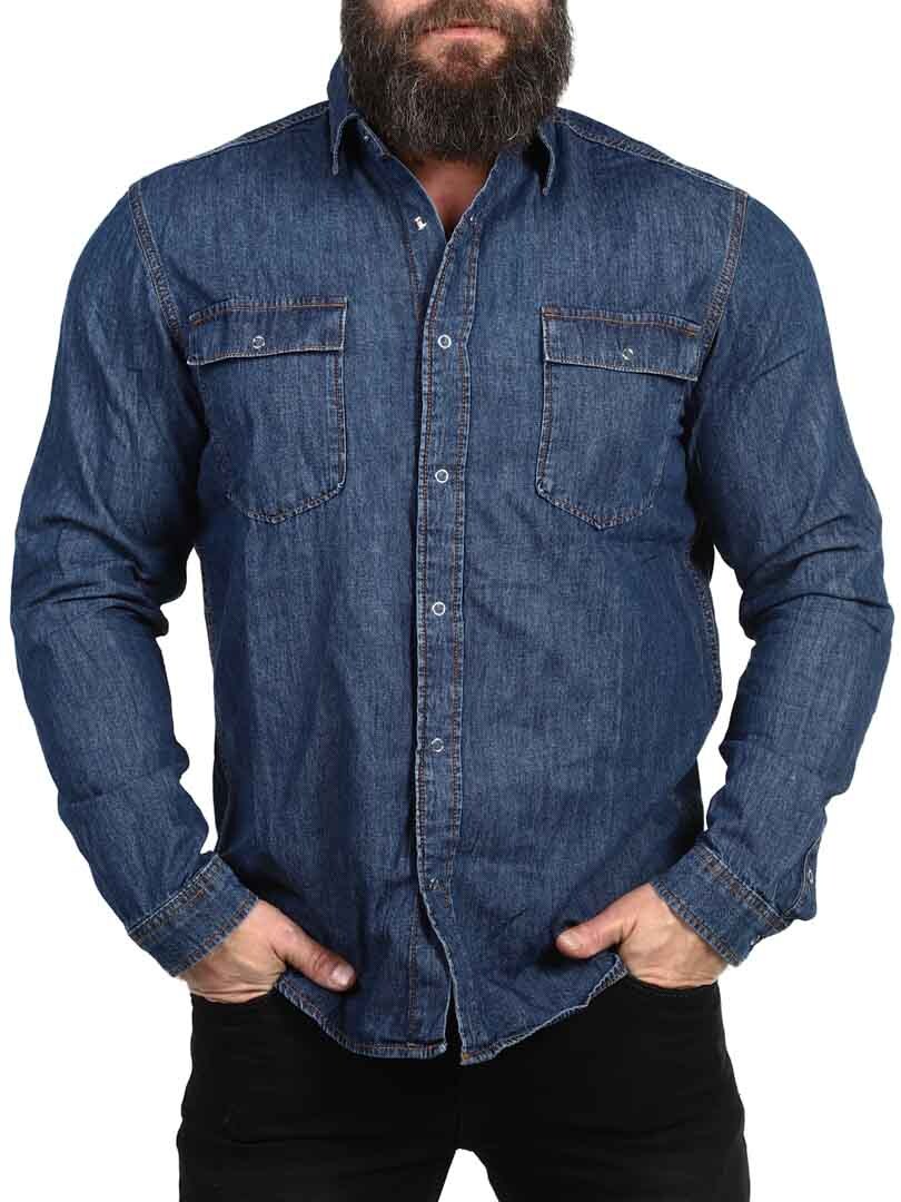 Rebel Austin Denim Skjorte - blue_1.jpg