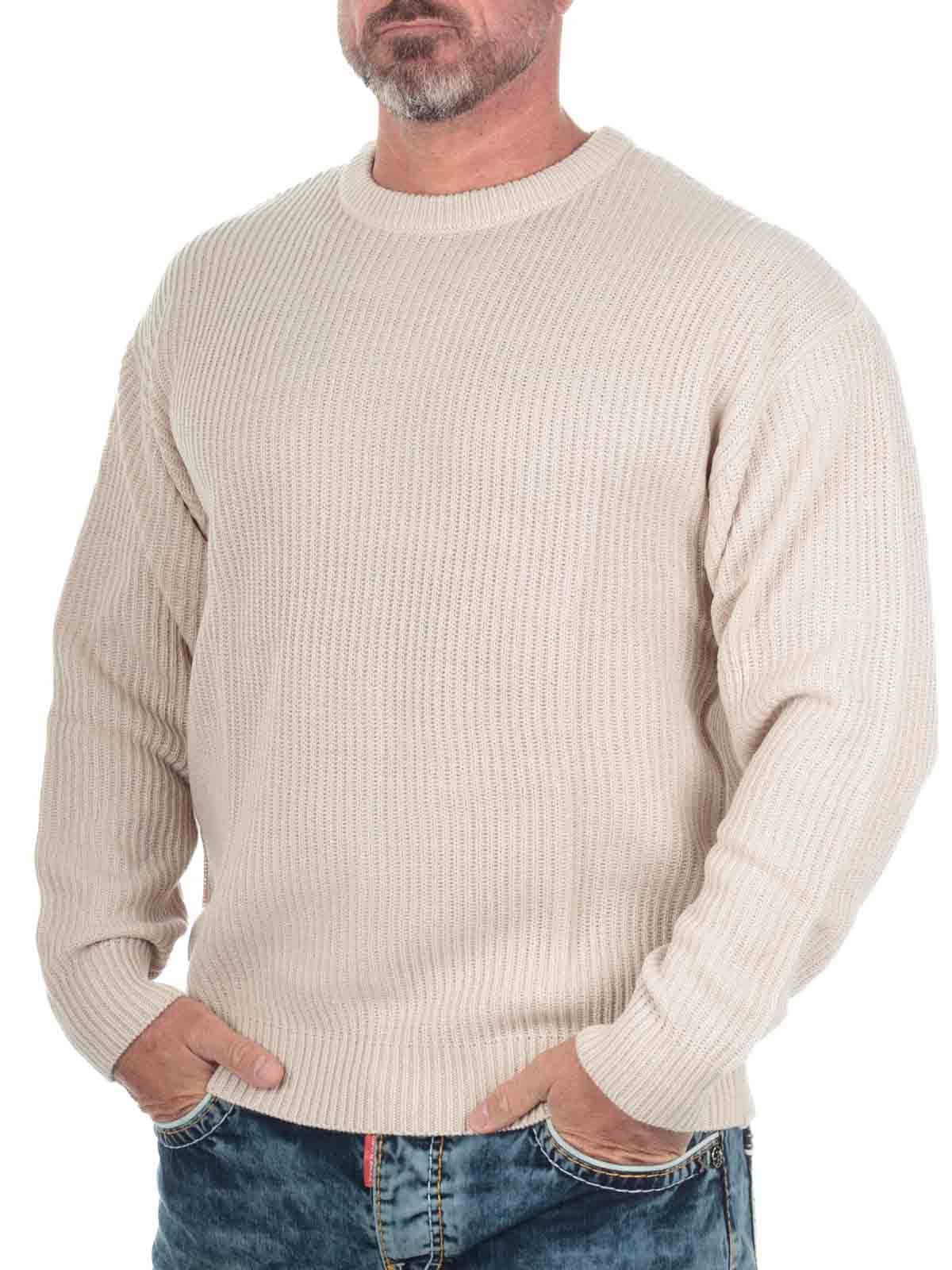 Rebel Logan Stickad Troja - Beige_1.jpg