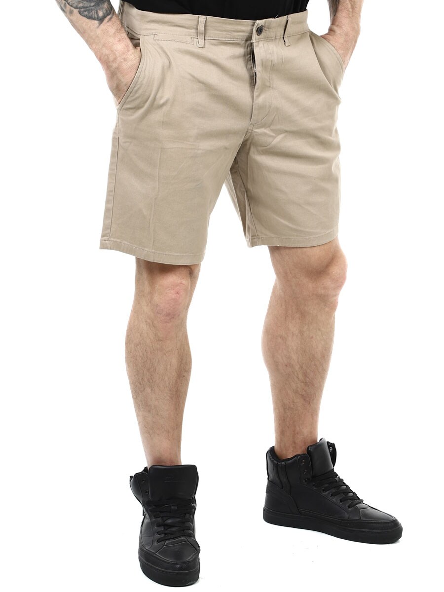 Rebel Sharp Chino Shorts Black beige_2.JPG