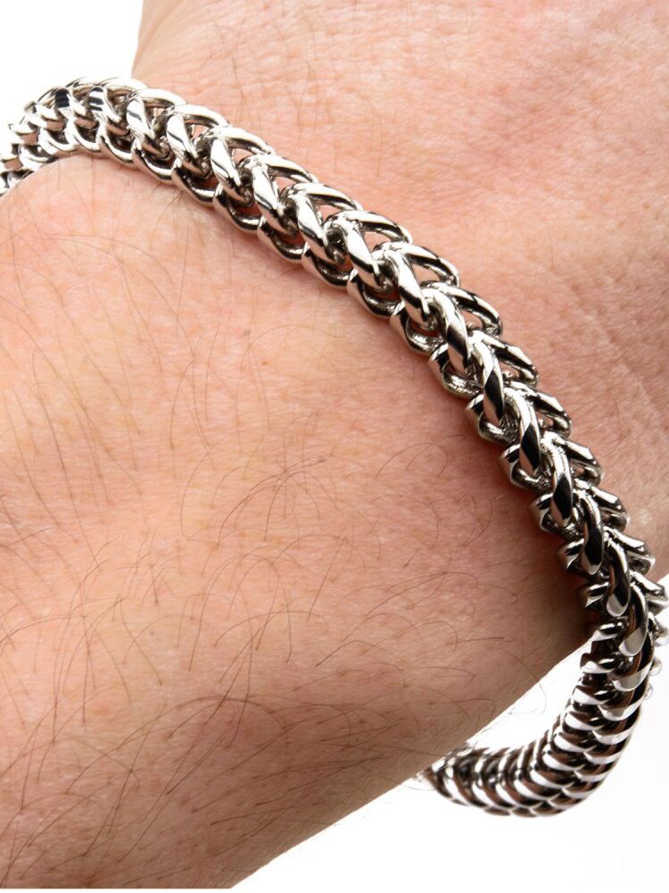 Rounded Franco Inox Armband - Silver 2.jpg