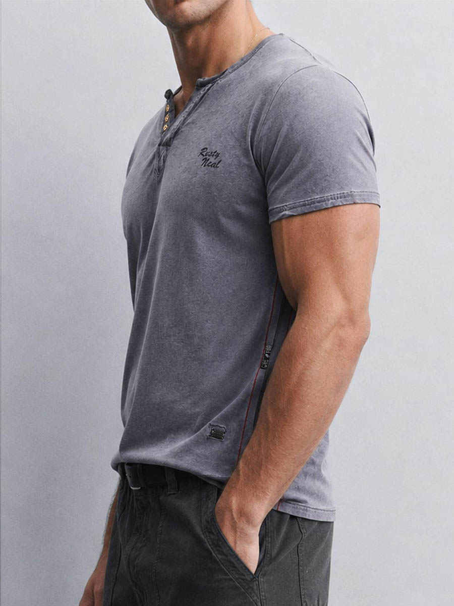 Rusty Neal Logo T-shirt - 1 Washed Black .jpg