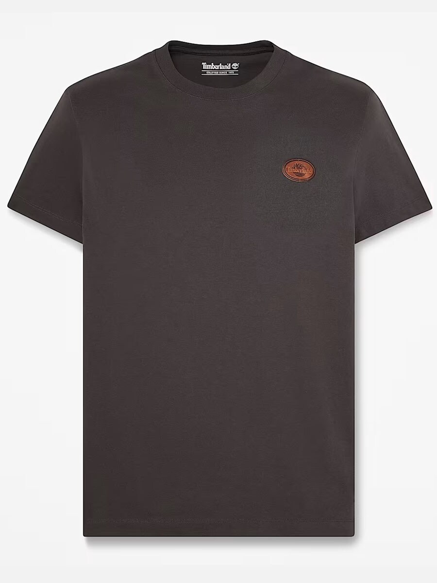 Timberland Leather Badge T-shirt - Svart.jpg