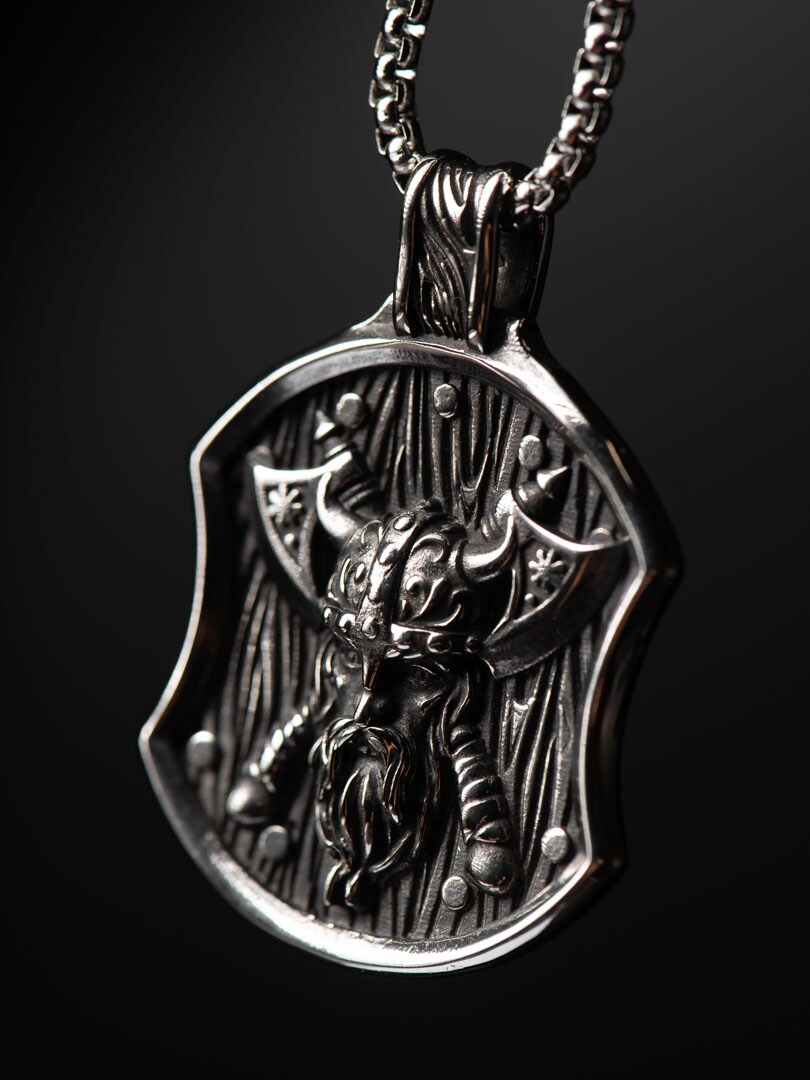 Naszyjnik Viking Axe - Srebrny