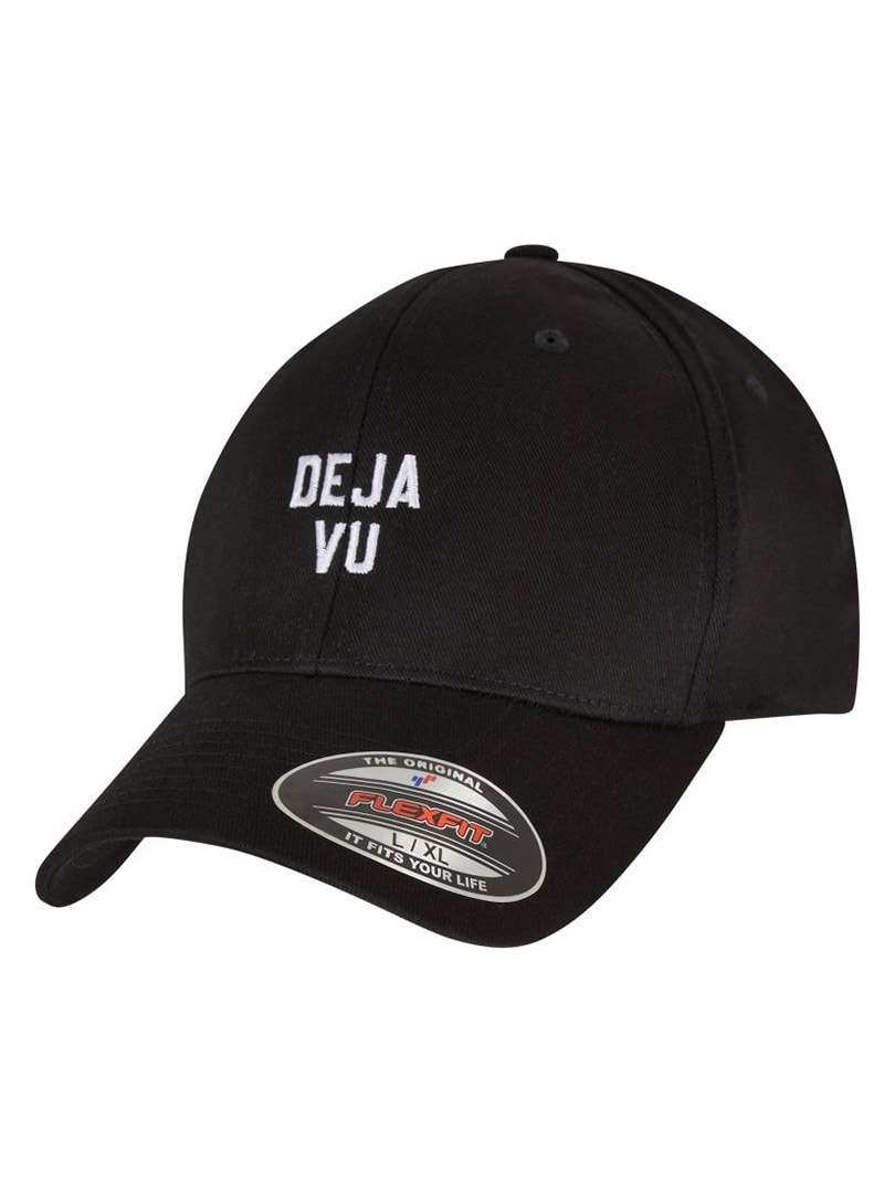 Czapka z Daszkiem Deja Vu Flexfit - Czarna