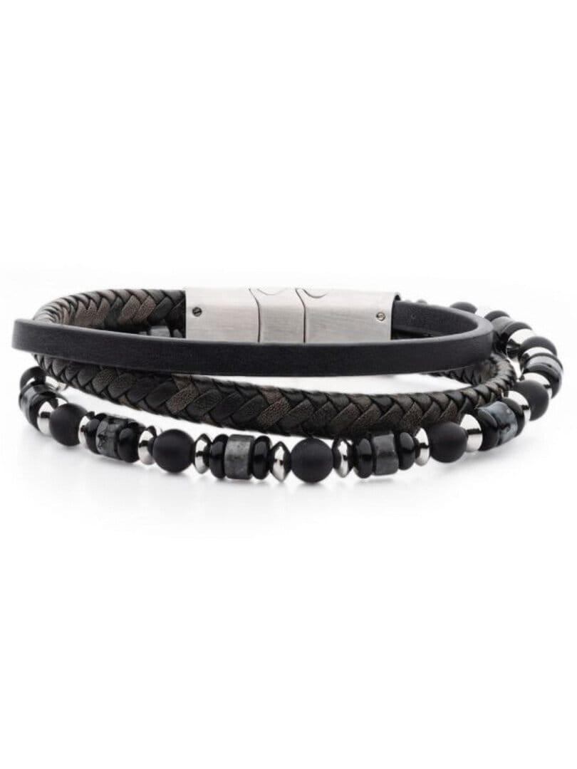 Bransoleta Onyx Inox - Czarna