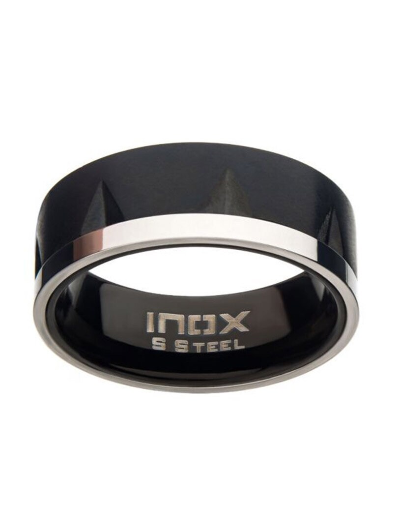Pierścień Notch Inox - Czarny