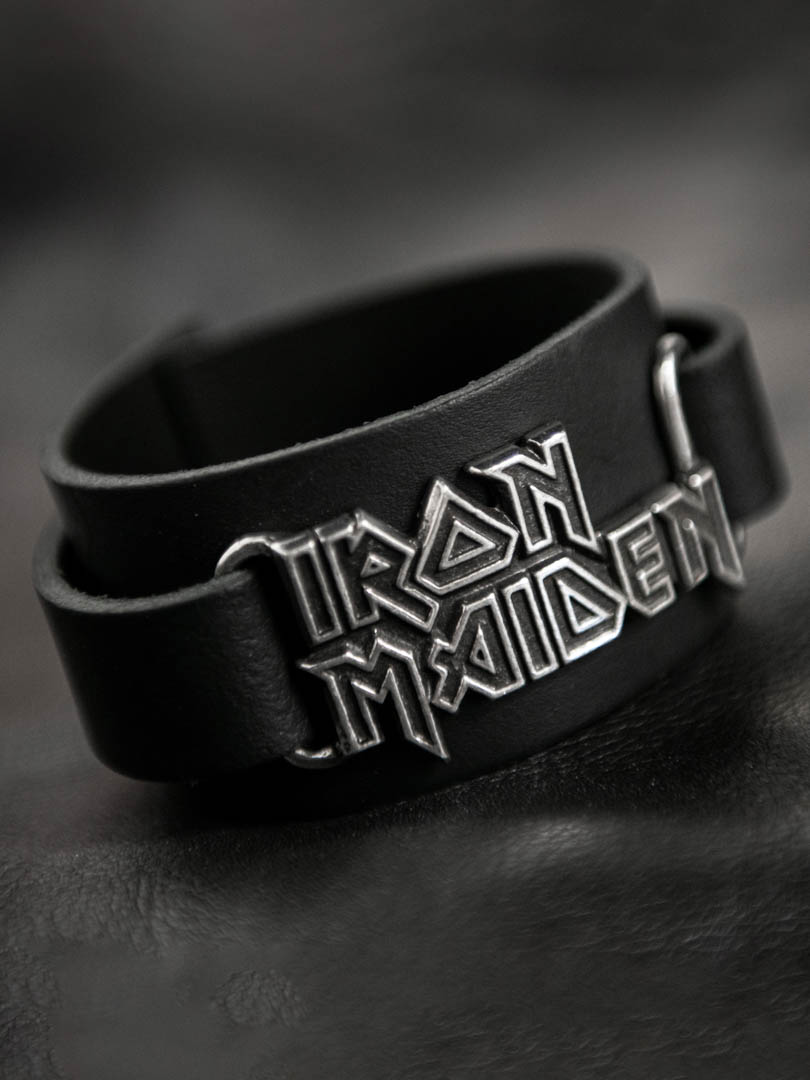 Bransoleta Iron Maiden  - Czarna